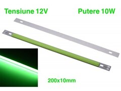 BARA LED COB 200X10MM VERDE